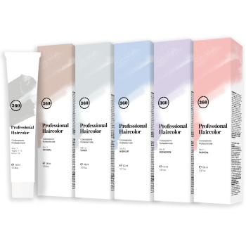 360 HAIR PROFESSIONAL 6.00 краситель перманентный для волос, темный блондин интенсивный / Permanent Haircolor 100 мл, фото 2