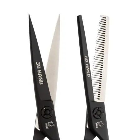 MUSTANG PROFESSIONAL (США) Набор ножниц Mustang Professional 3D HAND NP03 Черный 5,5 дюймов - 3