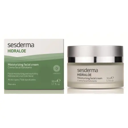 SESDERMA Крем увлажняющий с алоэ вера для лица / HIDRALOE 50 мл - 1