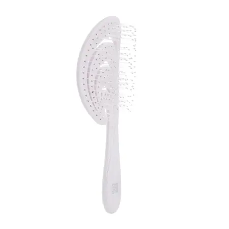 DEWAL BEAUTY Щетка продувная, с нейлоновым штифтом, форма волна, голубая / Dewal Beauty Ocean wave LightBlue - 1
