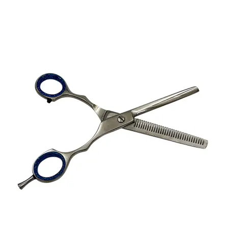 IWOU PROFESSIONAL Ножницы парикмахерские филировочные 6,0 с бирюзовыми ручками - 3