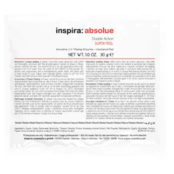 Скраб энзимный 2 в 1 / Double Action Super Peel INSPIRA ABSOLUE 10 г
