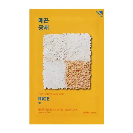 HOLIKA HOLIKA Маска тканевая против пигментации Пьюр Эссенс, рис / Pure Essence Mask Sheet Rice 20 мл - 1