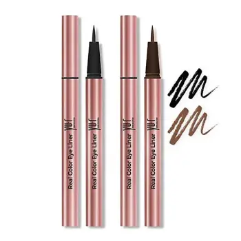 YU.R Подводка для глаз, черный / Real Color Eye Liner Midnight Magic 0,5 мл, фото 2