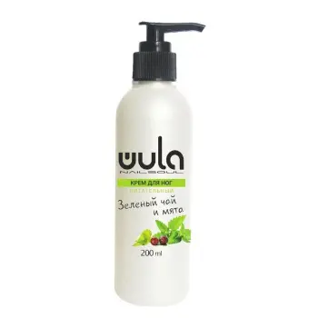 Крем питательный для ног, Зелёный чай и мята / Wula nailsoul 200 мл
