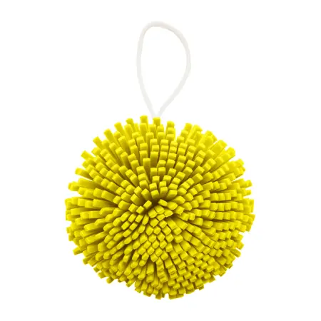 SOLOMEYA Мочалка спонж для тела, желтая / Bath Sponge yellow 1 шт - 1
