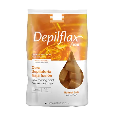 DEPILFLAX 100 Воск горячий в брикетах, натуральный 1000 гр - 1