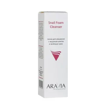 ARAVIA Professional Пенка для умывания с муцином улитки и зелёным чаем / Snail Foam Cleanser 160 мл, фото 5