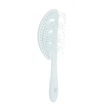 Щетка продувная, с нейлоновым штифтом, форма волна, серая / Dewal Beauty Ocean wave GreyWhale