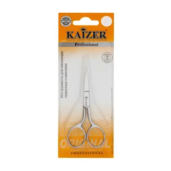 KAIZER Ножницы маникюрные, закругленные, матовые, ручная алмазная заточка, фото 3