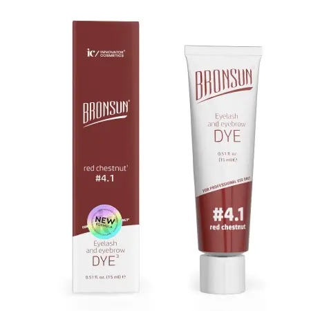 BRONSUN Краска для ресниц и бровей, медный каштан / BRONSUN #4.1, 15 мл - 2