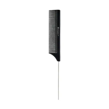 DEWAL PROFESSIONAL Расческа рабочая с металлическим хвостиком Эконом (черная) 20,5 см - 1