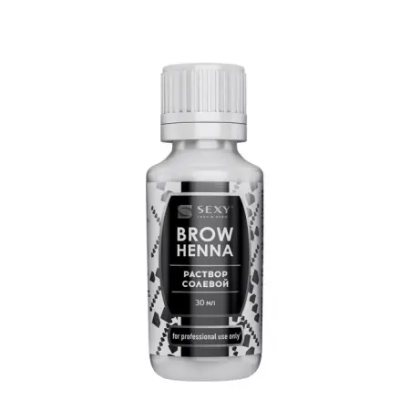 SEXY BROW HENNA Раствор солевой для очищения ресниц и бровей / SEXY BROW HENNA 30 мл - 1