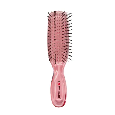 I LOVE MY HAIR Щетка парикмахерская для волос Русалочка 1803, розовая прозрачная S - 1