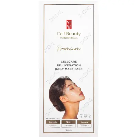 CELL BEAUTY Маска омолаживающая для ежедневного ухода / Premium Cellcare Rejuvenation Daily Mask Pack 10 шт*30 мл - 2