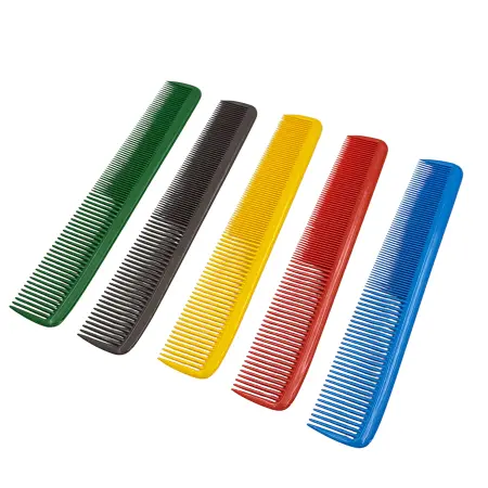 IWOU PROFESSIONAL Расческа комбинированная красная 19,5см - 2