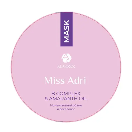 ADRICOCO Маска для объема волос / ADRICOCO Miss Adri B complex & amaranth oil 200 мл - 2