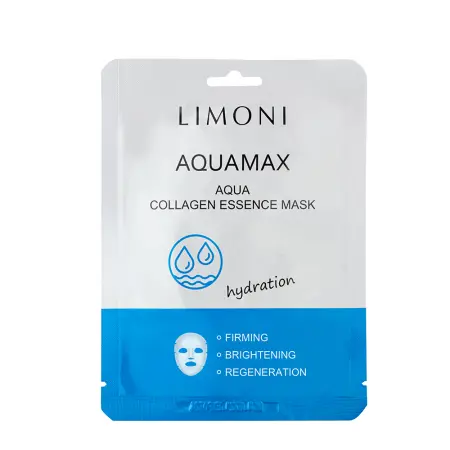 LIMONI Маска для лица увлажняющая с морской водой и коллагеном / Aqua Collagen Essence Mask 23 гр - 1