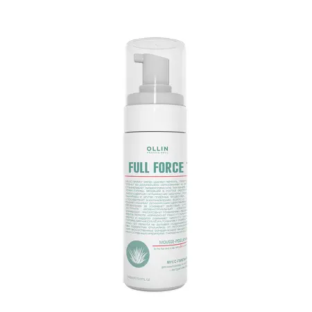 OLLIN PROFESSIONAL Мусс-пилинг с экстрактом алоэ для волос и кожи головы / FULL FORCE 150 мл - 1