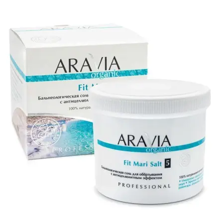 ARAVIA Professional Соль бальнеологическая с антицеллюлитным эффектом для обертывания / Organic Fit Mari Salt 730 г - 4
