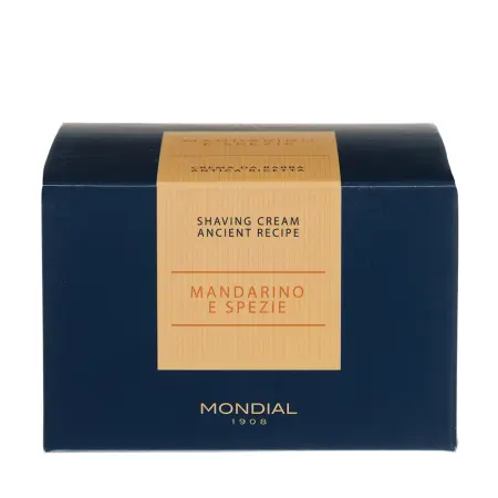 MONDIAL Крем для бритья с ароматом мандарина и специй, пластиковая чаша / MANDARINO E SPEZIE Luxury 150 мл - 2