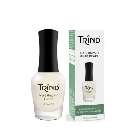TRIND Укрепитель для ногтей белый перламутр / Nail Repair Pure Pearl 9 мл - 1