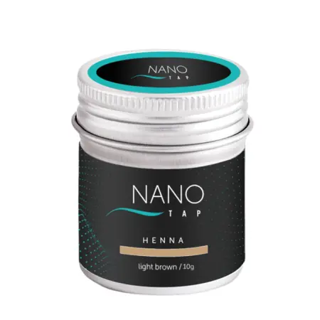 NANO TAP Хна для бровей в баночке, светло-коричневый / NanoTap light brown 10 гр - 1