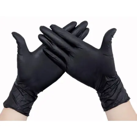 ECOLAT Перчатки нитриловые, черные, размер S / Black EcoLat 100 шт - 4