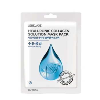 Маска тканевая для лица Гиалуроновая кислота и коллаген / Lebelage Hyaluronic Collagen Sol 25 гр