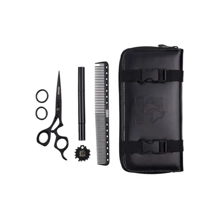 MUSTANG PROFESSIONAL (США) Ножницы прямые Mustang Premium OBSIDIAN NPR014 Черный 6,0 дюйм - 3