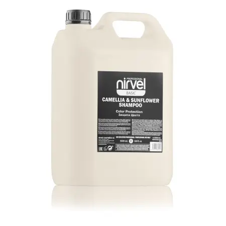 NIRVEL PROFESSIONAL Шампунь-восстановление с экстрактом камелии и подсолнечника для окрашенных волос / SHAMPOO COLOR PROTECTION CAMELLIA & SUNFLOWER 5000 мл - 1