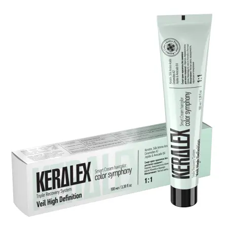 KERALEX Крем-краска, сочный персик / KERALEX VEIL HD Juicy peach 100 мл - 2