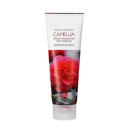 HOLIKA HOLIKA Пенка очищающая с камелией Дейли Гарден / Daily Garden Camelia Moisture Cleansing Foam from Tongyeong 120 мл - 1