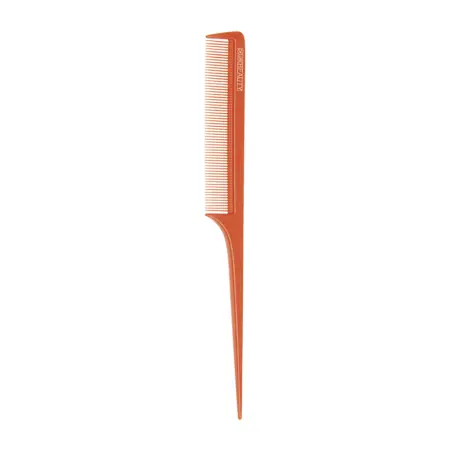 DEWAL BEAUTY Расческа с пластиковым хвостиком, оранжевая 20,5 см - 1