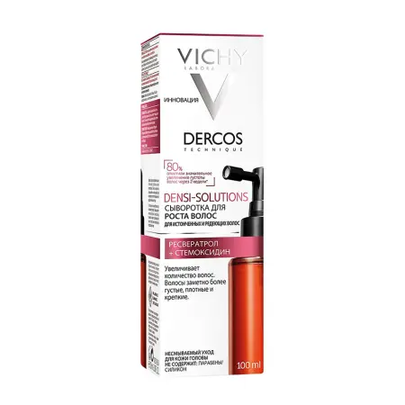 VICHY Сыворотка для роста для истонченных и редеющих волос / Dercos Densi-Solutions 100 мл - 5