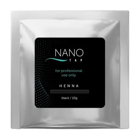 NANO TAP Хна для бровей в саше, черный / NanoTap dark 10 гр - 1