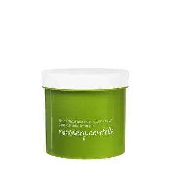 PREMIUM Тонер-пэды для лица и шеи баланс и эластичность / recovery.centella 60 шт, фото 1