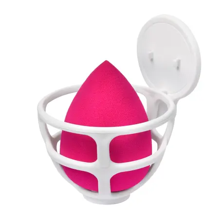 LIMONI Спонж для макияжа в наборе с корзинкой / Blender Makeup Sponge Red - 2