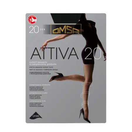 OMSA Колготки Nero 5 / Attiva 20 - 1