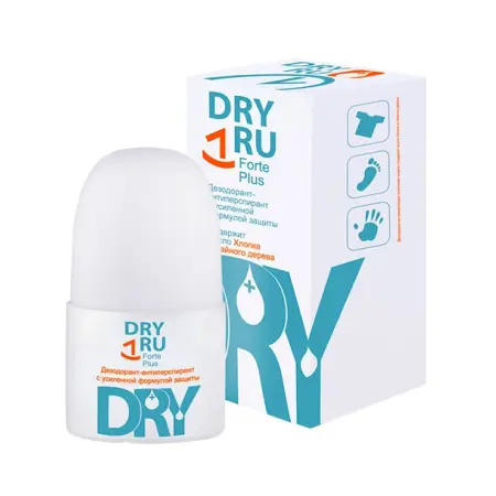 DRY RU Дезодорант-антиперспирант с усиленной формулой защиты / Forte Plus 50 мл - 1