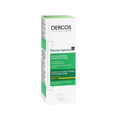 VICHY Шампунь питательный от перхоти для сухой кожи головы / Dercos 200 мл - 2