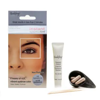 GODEFROY Краска-хна в капсулах для бровей с эффектом татуажа, черный / Eyebrow Tint Natural Black 4 шт, фото 3