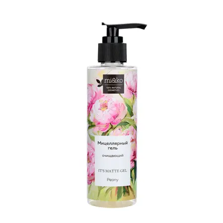 MI&KO Гель очищающий мицеллярный / It`s matte gel Peony 200 мл - 1