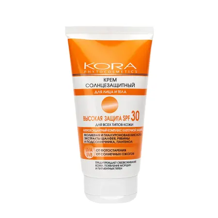 KORA Крем солнцезащитный для лица и тела SPF 30 150 мл - 1