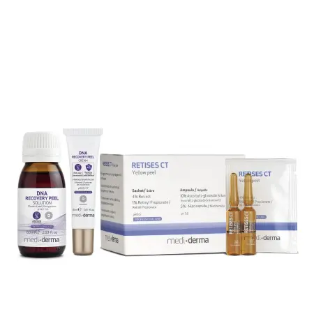 MEDI+DERMA Набор Система для восстановления клеточного ДНК (пилинг 60 мл, крем 3*15 мл, пилинг желтый 10*5 мл) / DNA RECOVERY PEEL System - 1