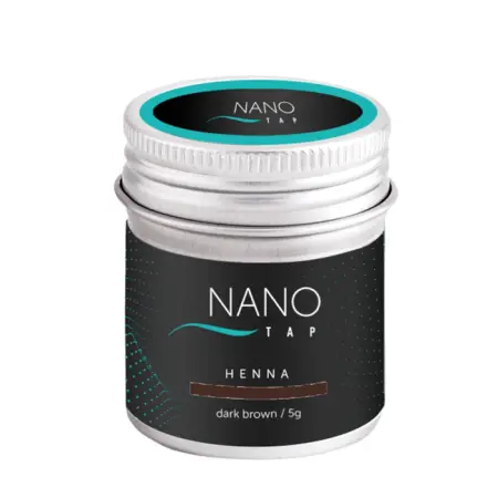 NANO TAP Хна для бровей в баночке, темно-коричневый / NanoTap dark brown 5 гр - 1