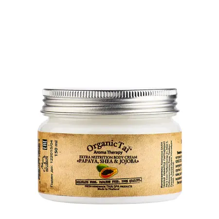 ORGANIC TAI Крем экстрапитательный для тела Папайя, ши и жожоба 150 мл - 1