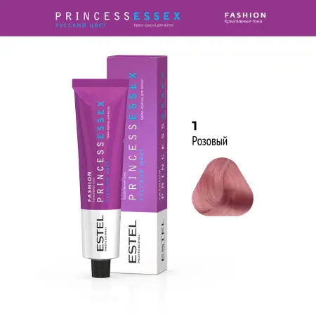 ESTEL PROFESSIONAL 1 краска для волос, розовый / ESSEX Princess Fashion 60 мл - 3