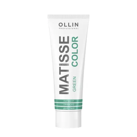 OLLIN PROFESSIONAL Пигмент прямого действия, зеленый / Green MATISSE COLOR 100 мл - 1