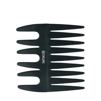DEWAL PROFESSIONAL Гребень моделирующий двусторонний Эконом (черный) 8,5 см, фото 2
